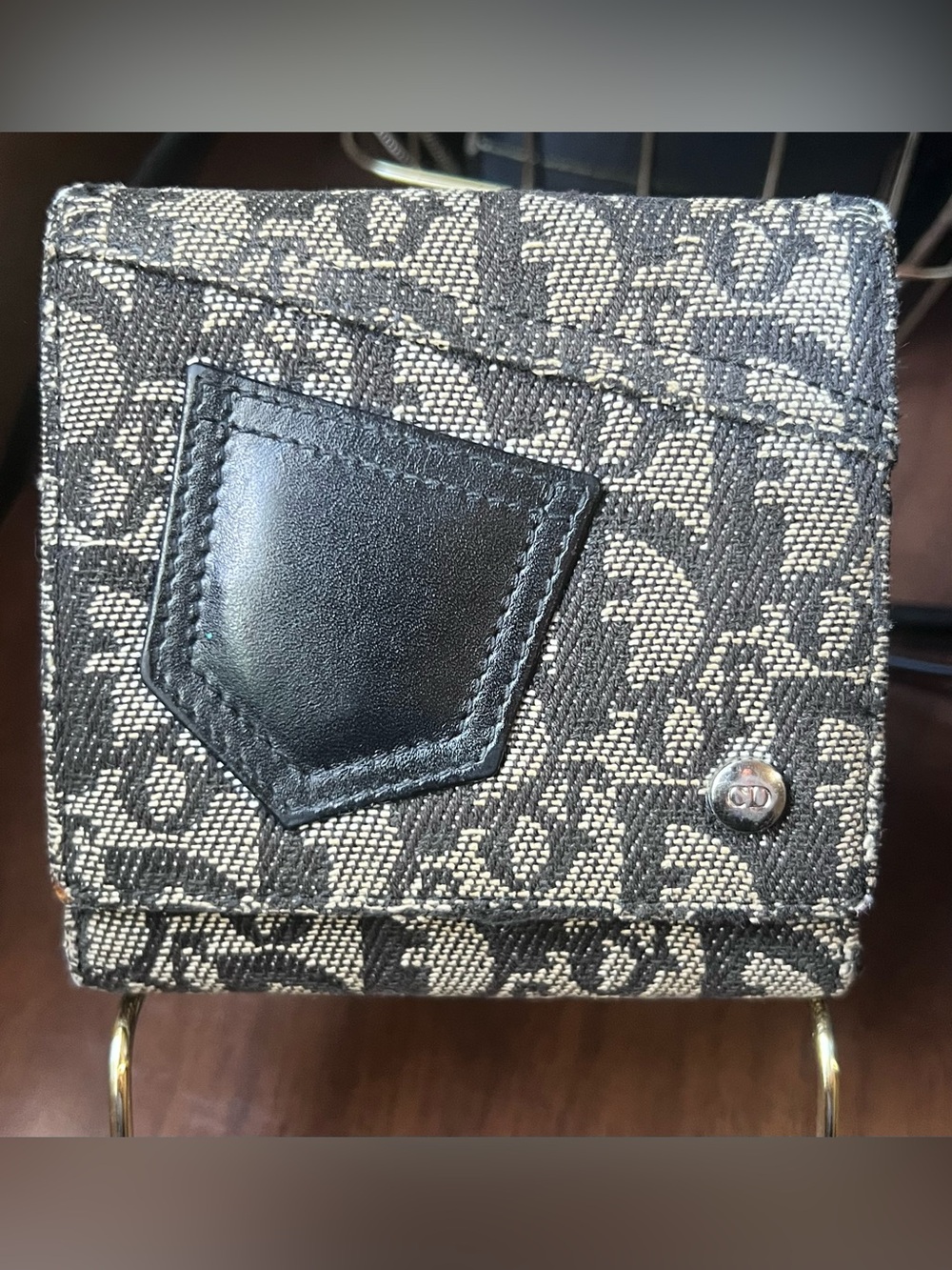 Dior Vintage Monogram Compact Wallet with COA - Picture 1 of 16